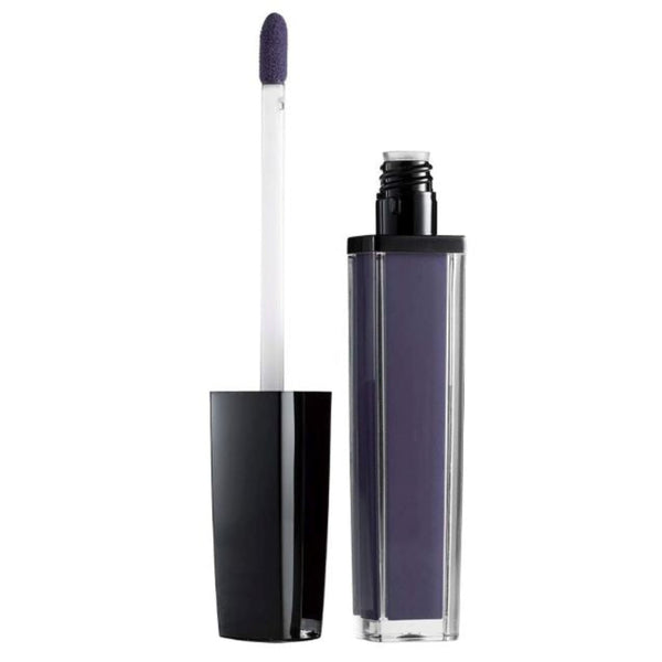 A dark blue, high-pigment liquid lipstick with bold color and a long-lasting waterproof matte finish. 