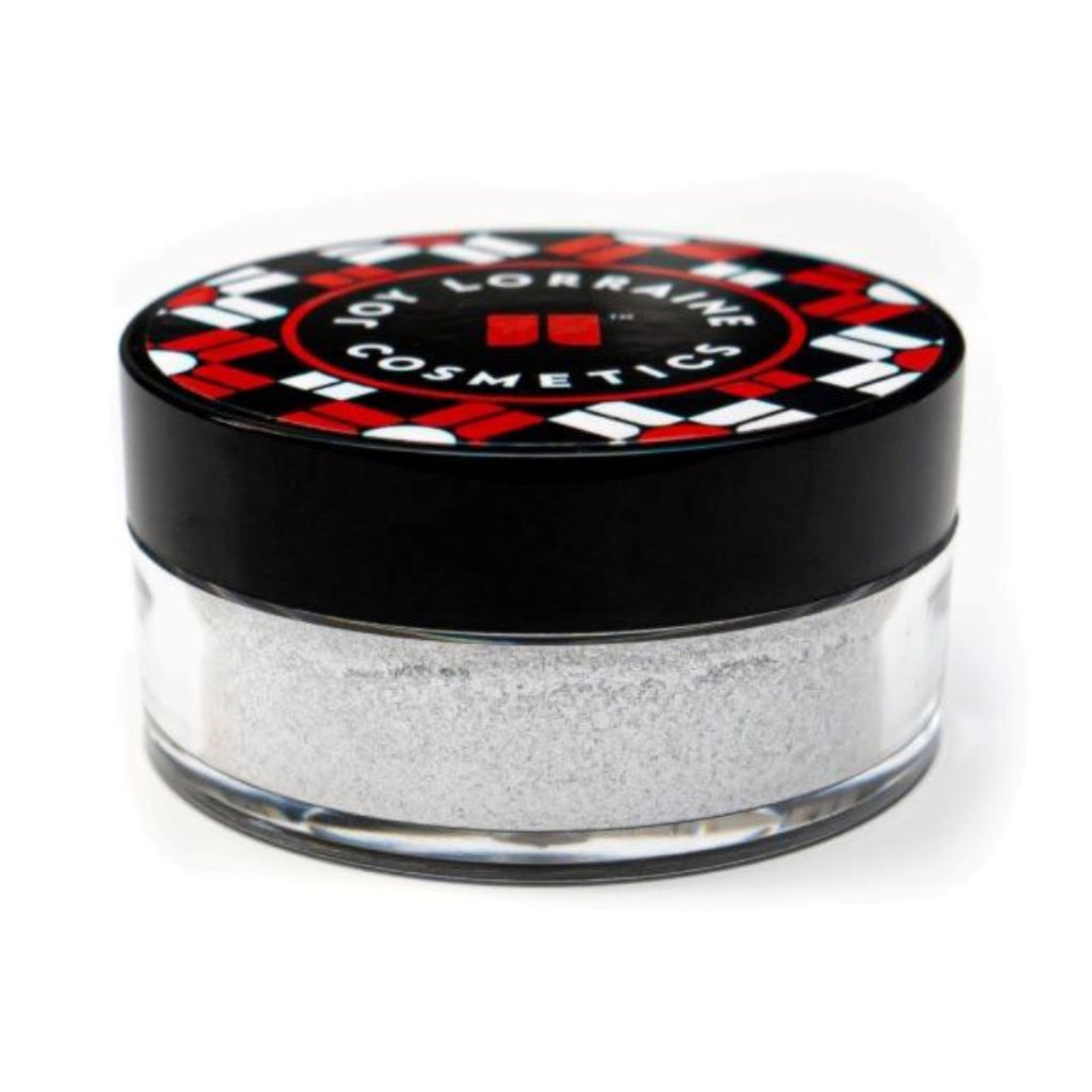 ChaGLOWnas Loose Highlighter: Closed logo jar of pearlized highlighter powder for all complexions.