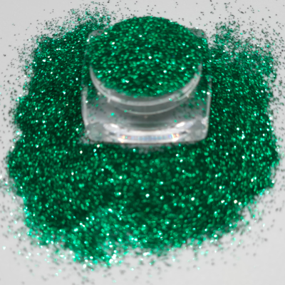 Emerald Sparkling Effect Glitter - 5g;  a loose green glitter makeup.