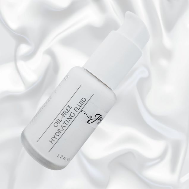 Oil-Free Hydrating Fluid; a dermatologist-tested lotion for oily, rosacea-prone and sensitive skin types while helping to control shine and without clogging pores.