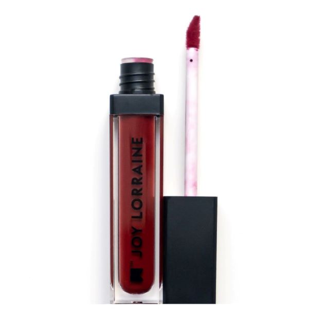 Maybouya Liquid Lipstick; a vibrant dark red matte lipstick.