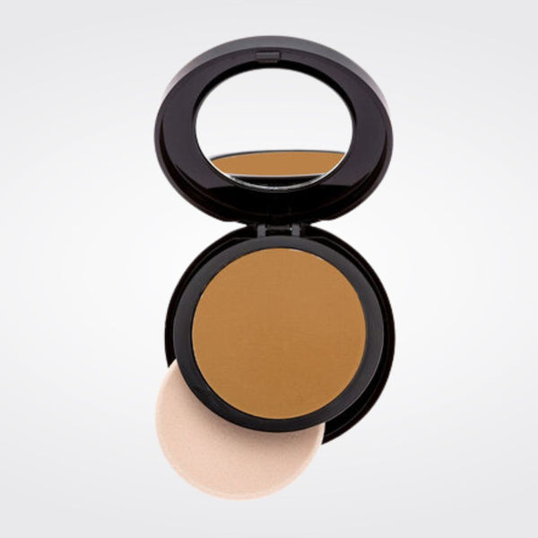 A long-wearing, pressed powder foundation with buildable coverage and a smooth, all-day matte finish from a dual powder compact.