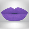 A midtone purple, high-pigment matte lipstick with bold color and a smooth matte finish. 