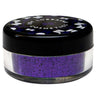 An ultra-fine bright purple cosmetic grade glitter for eye makeup, face and body with a high-impact shimmer. 