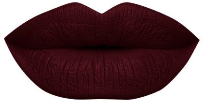 Swatch of Indigenous Matte Lip - Kalinda. A vibrant burgundy red liquid lipstick with rich pigmentation and long-lasting, weightless matte wear. 