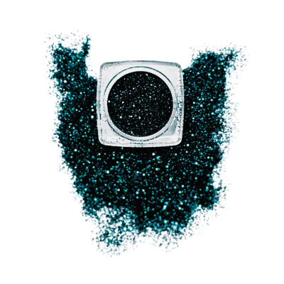 Teal Glitter 5g; a loose glitter makeup.